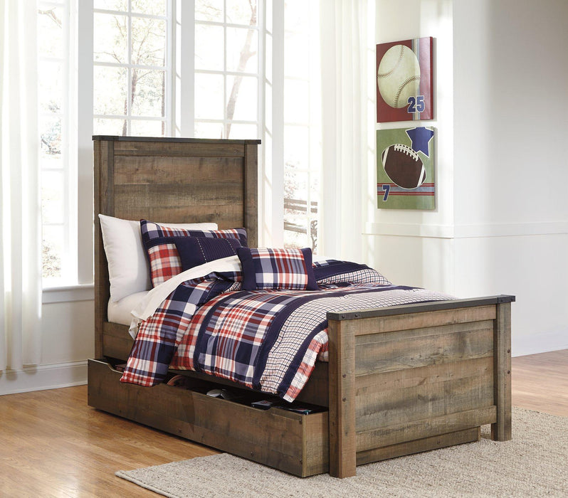 Trinell Bed with 1 Large Storage Drawer - Premium Bed from Ashley Furniture - Just $583.26! Shop now at Furniture Wholesale Plus  We are the best furniture store in Nashville, Hendersonville, Goodlettsville, Madison, Antioch, Mount Juliet, Lebanon, Gallatin, Springfield, Murfreesboro, Franklin, Brentwood