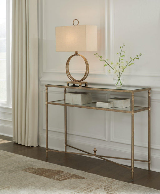 Cloverty Sofa Table - Premium Sofa Table from Ashley Furniture - Just $226.19! Shop now at Furniture Wholesale Plus  We are the best furniture store in Nashville, Hendersonville, Goodlettsville, Madison, Antioch, Mount Juliet, Lebanon, Gallatin, Springfield, Murfreesboro, Franklin, Brentwood