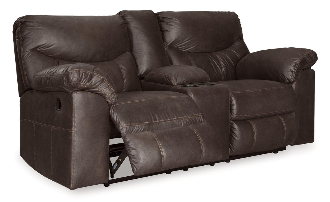 Boxberg Reclining Loveseat with Console - Premium Loveseat from Ashley Furniture - Just $788.31! Shop now at Furniture Wholesale Plus  We are the best furniture store in Nashville, Hendersonville, Goodlettsville, Madison, Antioch, Mount Juliet, Lebanon, Gallatin, Springfield, Murfreesboro, Franklin, Brentwood