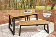 Town Wood Outdoor Dining Table Set (Set of 3) - Premium Outdoor Dining Table from Ashley Furniture - Just $444.46! Shop now at Furniture Wholesale Plus  We are the best furniture store in Nashville, Hendersonville, Goodlettsville, Madison, Antioch, Mount Juliet, Lebanon, Gallatin, Springfield, Murfreesboro, Franklin, Brentwood