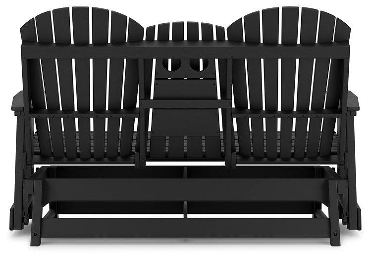 Hyland wave Outdoor Glider Loveseat - Premium Outdoor Seating from Ashley Furniture - Just $978.98! Shop now at Furniture Wholesale Plus  We are the best furniture store in Nashville, Hendersonville, Goodlettsville, Madison, Antioch, Mount Juliet, Lebanon, Gallatin, Springfield, Murfreesboro, Franklin, Brentwood