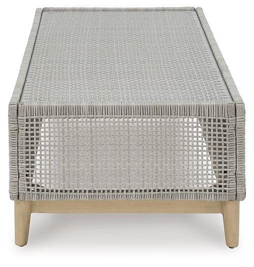 Seton Creek Outdoor Coffee Table - Premium Outdoor Cocktail Table from Ashley Furniture - Just $370.95! Shop now at Furniture Wholesale Plus  We are the best furniture store in Nashville, Hendersonville, Goodlettsville, Madison, Antioch, Mount Juliet, Lebanon, Gallatin, Springfield, Murfreesboro, Franklin, Brentwood