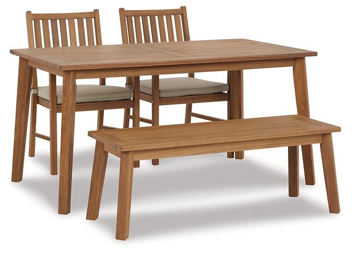 Janiyah Outdoor Dining Set - Premium Outdoor Dining Set from Ashley Furniture - Just $498.75! Shop now at Furniture Wholesale Plus  We are the best furniture store in Nashville, Hendersonville, Goodlettsville, Madison, Antioch, Mount Juliet, Lebanon, Gallatin, Springfield, Murfreesboro, Franklin, Brentwood