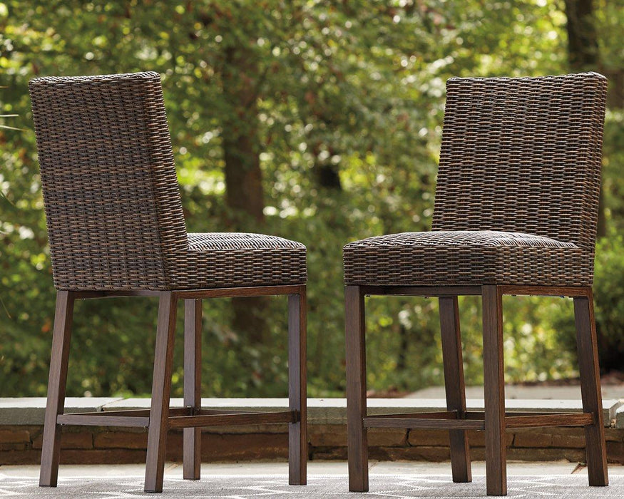 Paradise Trail Bar Stool (Set of 2) - Premium Outdoor Barstool from Ashley Furniture - Just $538.97! Shop now at Furniture Wholesale Plus  We are the best furniture store in Nashville, Hendersonville, Goodlettsville, Madison, Antioch, Mount Juliet, Lebanon, Gallatin, Springfield, Murfreesboro, Franklin, Brentwood