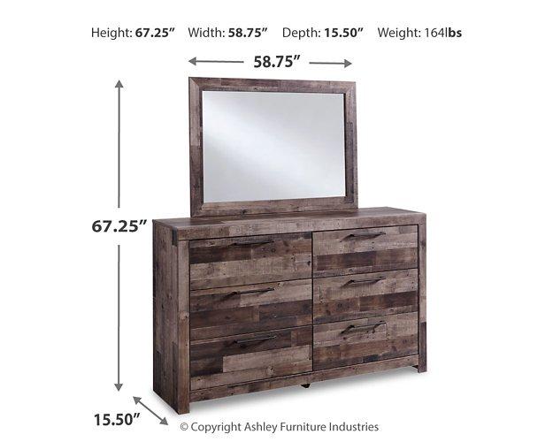 Derekson Dresser and Mirror - Premium Dresser & Mirror from Ashley Furniture - Just $408.26! Shop now at Furniture Wholesale Plus  We are the best furniture store in Nashville, Hendersonville, Goodlettsville, Madison, Antioch, Mount Juliet, Lebanon, Gallatin, Springfield, Murfreesboro, Franklin, Brentwood