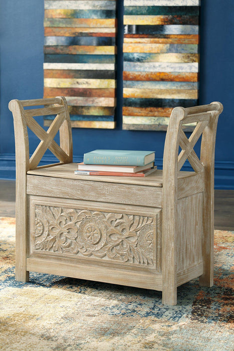 Fossil Ridge Accent Bench - Premium Bench from Ashley Furniture - Just $206.77! Shop now at Furniture Wholesale Plus  We are the best furniture store in Nashville, Hendersonville, Goodlettsville, Madison, Antioch, Mount Juliet, Lebanon, Gallatin, Springfield, Murfreesboro, Franklin, Brentwood