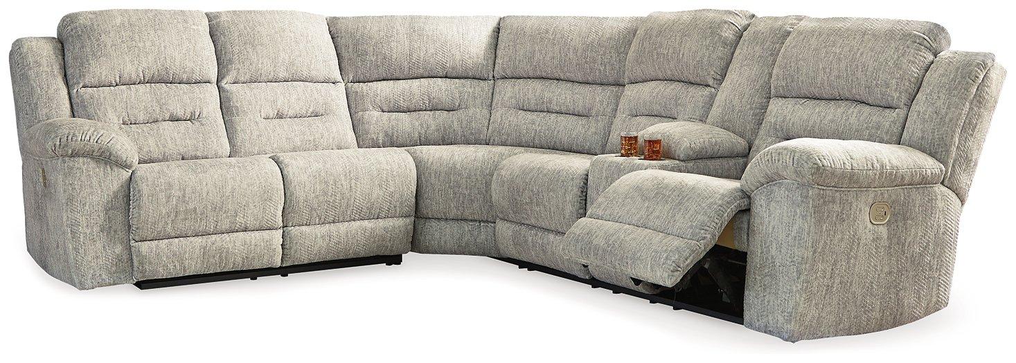 Family Den 3-Piece Power Reclining Sectional - Premium Sectional from Ashley Furniture - Just $2733.91! Shop now at Furniture Wholesale Plus  We are the best furniture store in Nashville, Hendersonville, Goodlettsville, Madison, Antioch, Mount Juliet, Lebanon, Gallatin, Springfield, Murfreesboro, Franklin, Brentwood