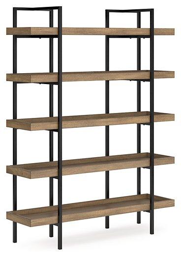 Montia 76" Bookcase - Premium Bookcase from Ashley Furniture - Just $414.29! Shop now at Furniture Wholesale Plus  We are the best furniture store in Nashville, Hendersonville, Goodlettsville, Madison, Antioch, Mount Juliet, Lebanon, Gallatin, Springfield, Murfreesboro, Franklin, Brentwood