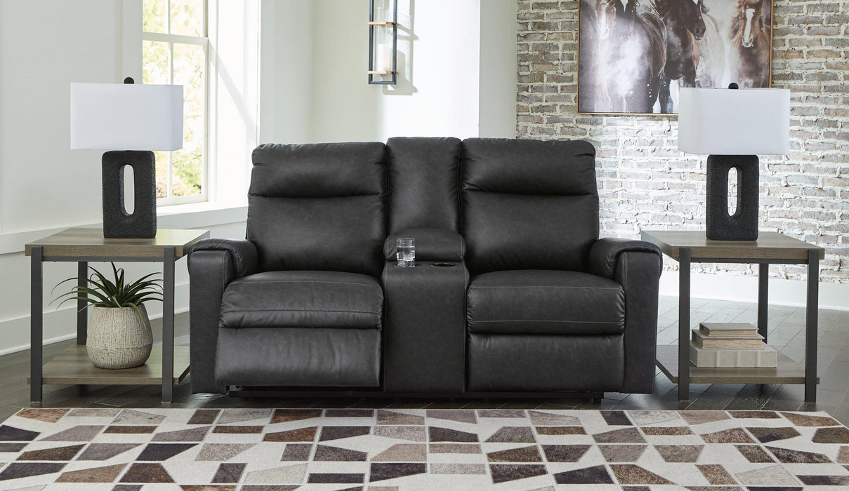 Axtellton Power Reclining Loveseat with Console - Premium Loveseat from Ashley Furniture - Just $788.31! Shop now at Furniture Wholesale Plus  We are the best furniture store in Nashville, Hendersonville, Goodlettsville, Madison, Antioch, Mount Juliet, Lebanon, Gallatin, Springfield, Murfreesboro, Franklin, Brentwood