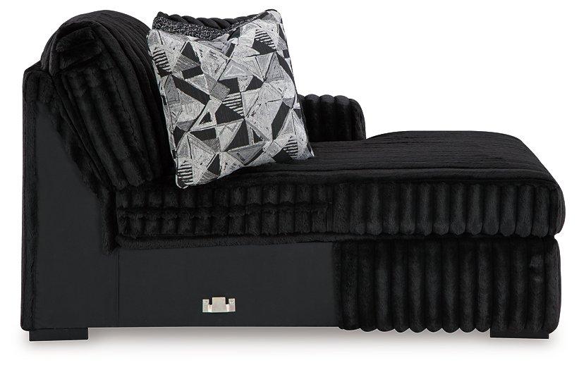 Midnight-Madness Sectional with Chaise - Premium Sectional from Ashley Furniture - Just $1572.08! Shop now at Furniture Wholesale Plus  We are the best furniture store in Nashville, Hendersonville, Goodlettsville, Madison, Antioch, Mount Juliet, Lebanon, Gallatin, Springfield, Murfreesboro, Franklin, Brentwood