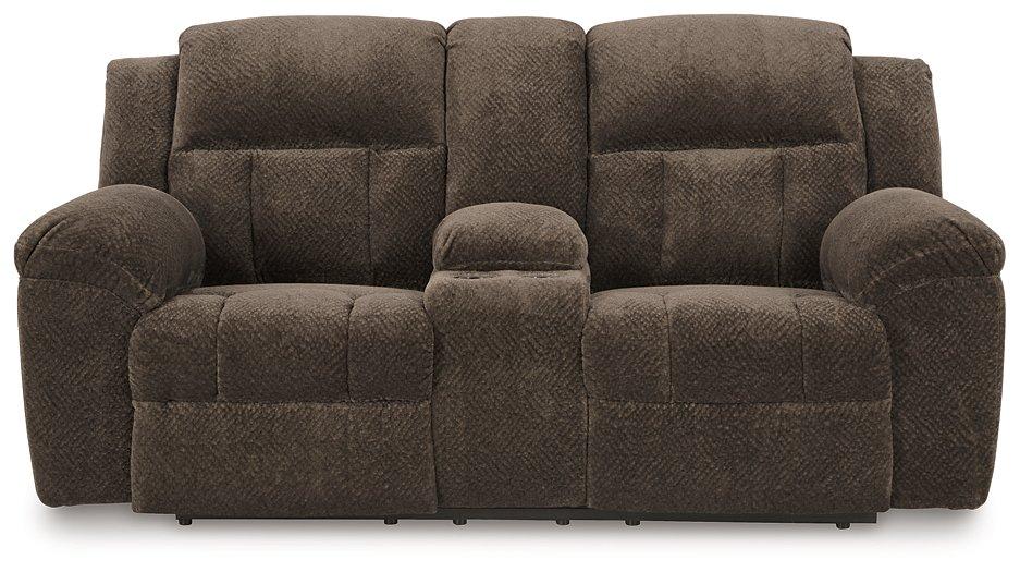 Frohn Reclining Loveseat with Console - Premium Loveseat from Ashley Furniture - Just $643.55! Shop now at Furniture Wholesale Plus  We are the best furniture store in Nashville, Hendersonville, Goodlettsville, Madison, Antioch, Mount Juliet, Lebanon, Gallatin, Springfield, Murfreesboro, Franklin, Brentwood