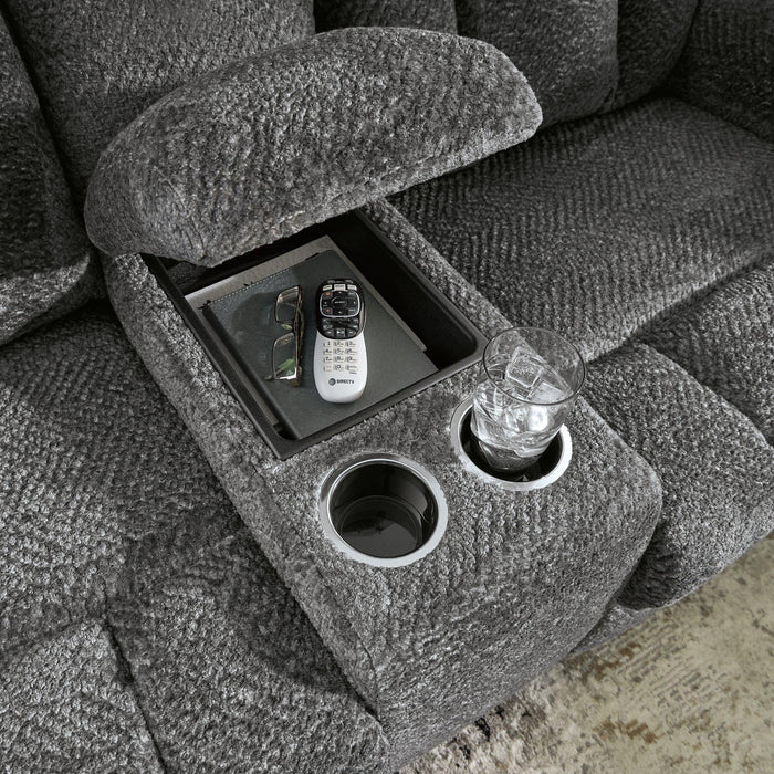 Frohn Reclining Loveseat with Console - Premium Loveseat from Ashley Furniture - Just $643.55! Shop now at Furniture Wholesale Plus  We are the best furniture store in Nashville, Hendersonville, Goodlettsville, Madison, Antioch, Mount Juliet, Lebanon, Gallatin, Springfield, Murfreesboro, Franklin, Brentwood