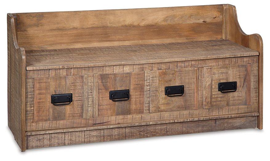 Garrettville Storage Bench - Premium Bench from Ashley Furniture - Just $377.14! Shop now at Furniture Wholesale Plus  We are the best furniture store in Nashville, Hendersonville, Goodlettsville, Madison, Antioch, Mount Juliet, Lebanon, Gallatin, Springfield, Murfreesboro, Franklin, Brentwood