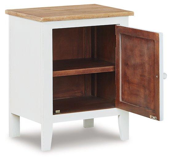 Gylesburg Accent Cabinet - Premium Accent Cabinet from Ashley Furniture - Just $125.56! Shop now at Furniture Wholesale Plus  We are the best furniture store in Nashville, Hendersonville, Goodlettsville, Madison, Antioch, Mount Juliet, Lebanon, Gallatin, Springfield, Murfreesboro, Franklin, Brentwood