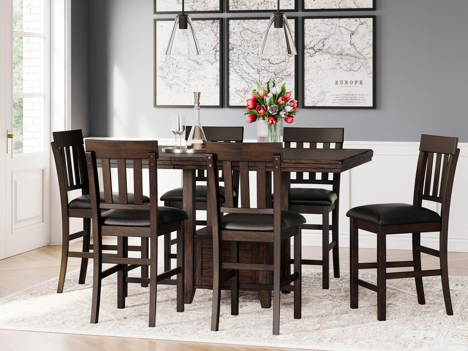 Haddigan Dining Room Set - Premium Barstool Set from Ashley Furniture - Just $999.53! Shop now at Furniture Wholesale Plus  We are the best furniture store in Nashville, Hendersonville, Goodlettsville, Madison, Antioch, Mount Juliet, Lebanon, Gallatin, Springfield, Murfreesboro, Franklin, Brentwood