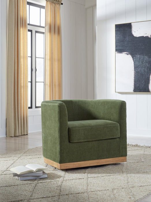 Jersonlow Swivel Chair - Premium Accent Chair from Ashley Furniture - Just $420.31! Shop now at Furniture Wholesale Plus  We are the best furniture store in Nashville, Hendersonville, Goodlettsville, Madison, Antioch, Mount Juliet, Lebanon, Gallatin, Springfield, Murfreesboro, Franklin, Brentwood