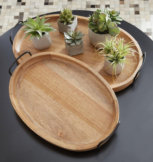 Jocelyne Tray (Set of 2) - Premium Tray from Ashley Furniture - Just $99.08! Shop now at Furniture Wholesale Plus  We are the best furniture store in Nashville, Hendersonville, Goodlettsville, Madison, Antioch, Mount Juliet, Lebanon, Gallatin, Springfield, Murfreesboro, Franklin, Brentwood