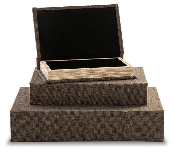 Jolina Box (Set of 3) - Premium Box from Ashley Furniture - Just $62.01! Shop now at Furniture Wholesale Plus  We are the best furniture store in Nashville, Hendersonville, Goodlettsville, Madison, Antioch, Mount Juliet, Lebanon, Gallatin, Springfield, Murfreesboro, Franklin, Brentwood