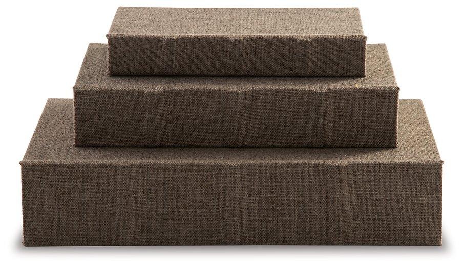 Jolina Box (Set of 3) - Premium Box from Ashley Furniture - Just $62.01! Shop now at Furniture Wholesale Plus  We are the best furniture store in Nashville, Hendersonville, Goodlettsville, Madison, Antioch, Mount Juliet, Lebanon, Gallatin, Springfield, Murfreesboro, Franklin, Brentwood