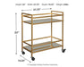 Kailman Bar Cart - Premium Bar Cart from Ashley Furniture - Just $162.64! Shop now at Furniture Wholesale Plus  We are the best furniture store in Nashville, Hendersonville, Goodlettsville, Madison, Antioch, Mount Juliet, Lebanon, Gallatin, Springfield, Murfreesboro, Franklin, Brentwood