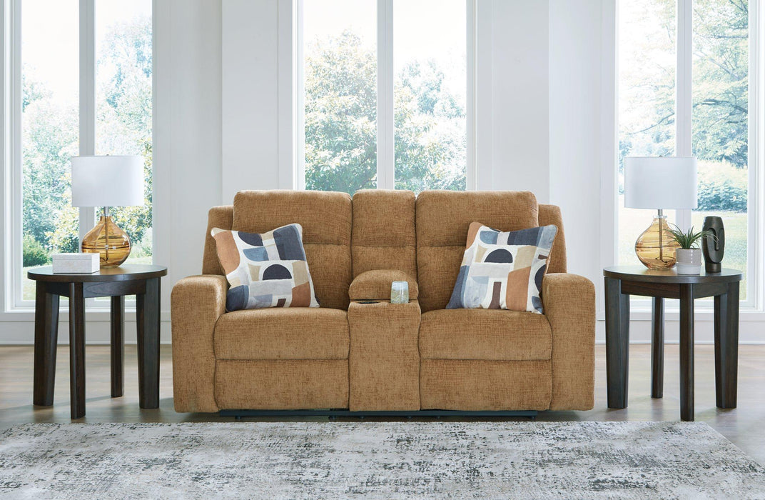 Kanlow Reclining Loveseat with Console - Premium Loveseat from Ashley Furniture - Just $698.28! Shop now at Furniture Wholesale Plus  We are the best furniture store in Nashville, Hendersonville, Goodlettsville, Madison, Antioch, Mount Juliet, Lebanon, Gallatin, Springfield, Murfreesboro, Franklin, Brentwood