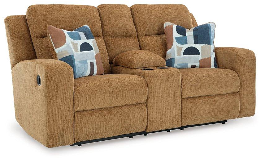 Kanlow Reclining Loveseat with Console - Premium Loveseat from Ashley Furniture - Just $698.28! Shop now at Furniture Wholesale Plus  We are the best furniture store in Nashville, Hendersonville, Goodlettsville, Madison, Antioch, Mount Juliet, Lebanon, Gallatin, Springfield, Murfreesboro, Franklin, Brentwood