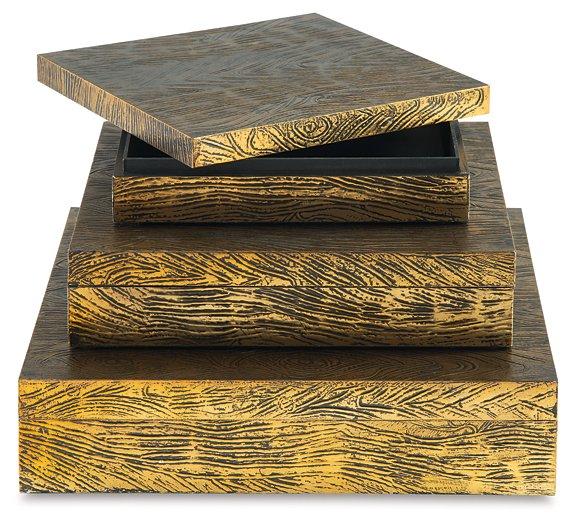 Keldy Box (Set of 3) - Premium Box from Ashley Furniture - Just $70.83! Shop now at Furniture Wholesale Plus  We are the best furniture store in Nashville, Hendersonville, Goodlettsville, Madison, Antioch, Mount Juliet, Lebanon, Gallatin, Springfield, Murfreesboro, Franklin, Brentwood