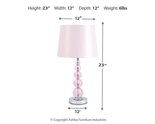 Letty Table Lamp - Premium Table Lamp Youth from Ashley Furniture - Just $70.83! Shop now at Furniture Wholesale Plus  We are the best furniture store in Nashville, Hendersonville, Goodlettsville, Madison, Antioch, Mount Juliet, Lebanon, Gallatin, Springfield, Murfreesboro, Franklin, Brentwood