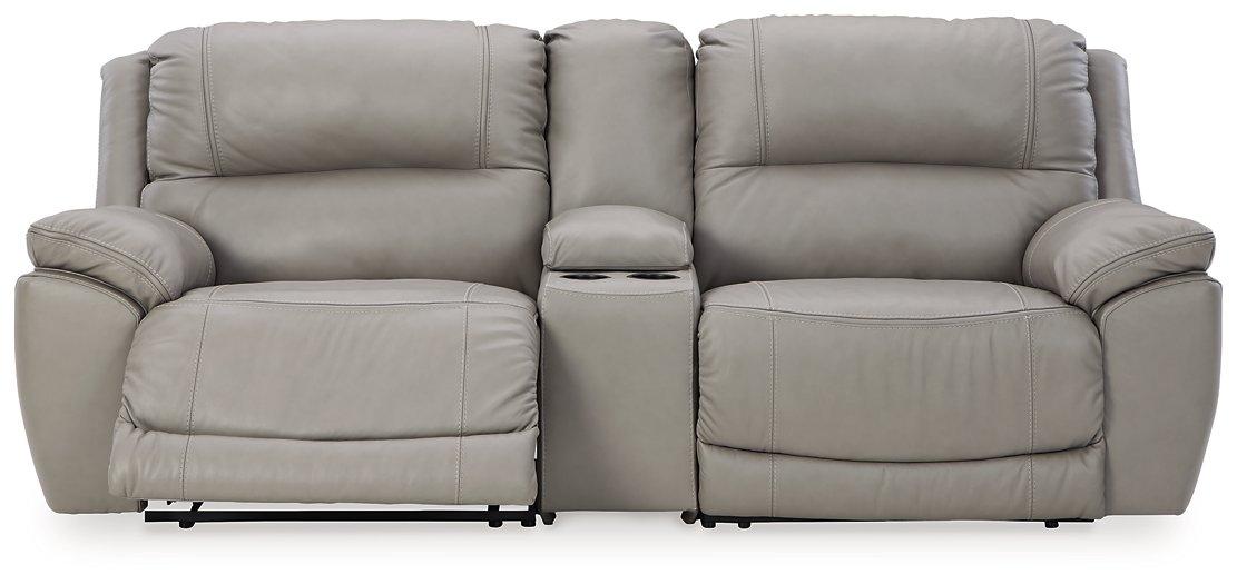 Dunleith 3-Piece Power Reclining Sectional Loveseat with Console - Premium Loveaseat from Ashley Furniture - Just $1729.75! Shop now at Furniture Wholesale Plus  We are the best furniture store in Nashville, Hendersonville, Goodlettsville, Madison, Antioch, Mount Juliet, Lebanon, Gallatin, Springfield, Murfreesboro, Franklin, Brentwood