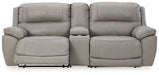 Dunleith 3-Piece Power Reclining Sectional Loveseat with Console - Premium Loveaseat from Ashley Furniture - Just $1729.75! Shop now at Furniture Wholesale Plus  We are the best furniture store in Nashville, Hendersonville, Goodlettsville, Madison, Antioch, Mount Juliet, Lebanon, Gallatin, Springfield, Murfreesboro, Franklin, Brentwood