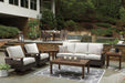 Paradise Trail Sofa with Cushion - Premium Outdoor Seating from Ashley Furniture - Just $1318.41! Shop now at Furniture Wholesale Plus  We are the best furniture store in Nashville, Hendersonville, Goodlettsville, Madison, Antioch, Mount Juliet, Lebanon, Gallatin, Springfield, Murfreesboro, Franklin, Brentwood