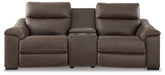 Salvatore 3-Piece Power Reclining Loveseat with Console - Premium Sectional from Ashley Furniture - Just $2146.38! Shop now at Furniture Wholesale Plus  We are the best furniture store in Nashville, Hendersonville, Goodlettsville, Madison, Antioch, Mount Juliet, Lebanon, Gallatin, Springfield, Murfreesboro, Franklin, Brentwood