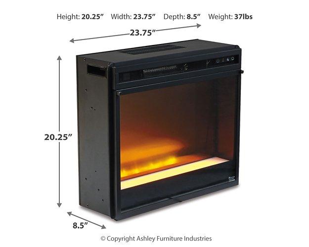 Entertainment Accessories Electric Fireplace Insert - Premium Fireplace from Ashley Furniture - Just $279.55! Shop now at Furniture Wholesale Plus  We are the best furniture store in Nashville, Hendersonville, Goodlettsville, Madison, Antioch, Mount Juliet, Lebanon, Gallatin, Springfield, Murfreesboro, Franklin, Brentwood