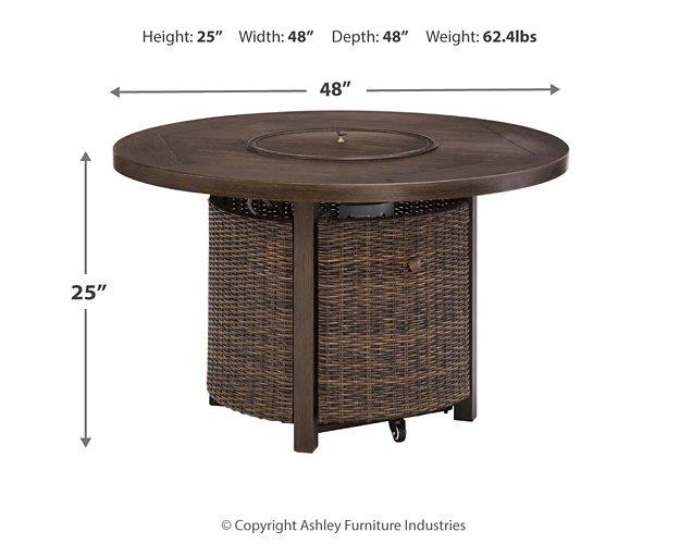 Paradise Trail Fire Pit Table - Premium Outdoor Fire Pit Table from Ashley Furniture - Just $1255.98! Shop now at Furniture Wholesale Plus  We are the best furniture store in Nashville, Hendersonville, Goodlettsville, Madison, Antioch, Mount Juliet, Lebanon, Gallatin, Springfield, Murfreesboro, Franklin, Brentwood