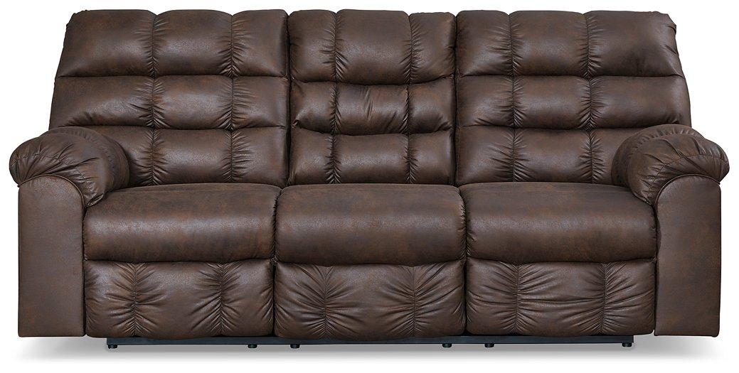 Derwin Reclining Sofa with Drop Down Table - Premium Sofa from Ashley Furniture - Just $818.80! Shop now at Furniture Wholesale Plus  We are the best furniture store in Nashville, Hendersonville, Goodlettsville, Madison, Antioch, Mount Juliet, Lebanon, Gallatin, Springfield, Murfreesboro, Franklin, Brentwood