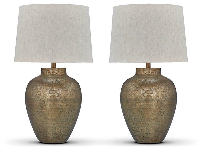 Madney Lamp Set - Premium Table Lamp Set from Ashley Furniture - Just $251.12! Shop now at Furniture Wholesale Plus  We are the best furniture store in Nashville, Hendersonville, Goodlettsville, Madison, Antioch, Mount Juliet, Lebanon, Gallatin, Springfield, Murfreesboro, Franklin, Brentwood