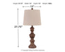 Magaly Table Lamp (Set of 2) - Premium Table Lamp Pair from Ashley Furniture - Just $116.73! Shop now at Furniture Wholesale Plus  We are the best furniture store in Nashville, Hendersonville, Goodlettsville, Madison, Antioch, Mount Juliet, Lebanon, Gallatin, Springfield, Murfreesboro, Franklin, Brentwood