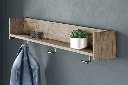 Oliah Wall Mounted Coat Rack with Shelf - Premium EA Furniture from Ashley Furniture - Just $65.99! Shop now at Furniture Wholesale Plus  We are the best furniture store in Nashville, Hendersonville, Goodlettsville, Madison, Antioch, Mount Juliet, Lebanon, Gallatin, Springfield, Murfreesboro, Franklin, Brentwood