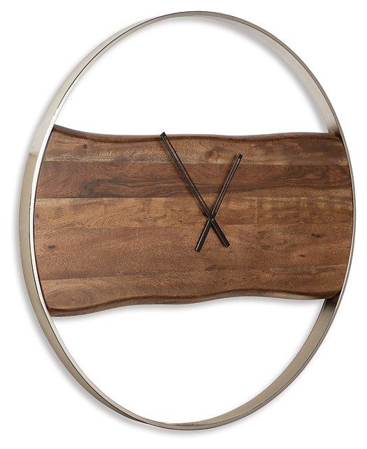 Panchali Wall Clock - Premium Clock from Ashley Furniture - Just $192.76! Shop now at Furniture Wholesale Plus  We are the best furniture store in Nashville, Hendersonville, Goodlettsville, Madison, Antioch, Mount Juliet, Lebanon, Gallatin, Springfield, Murfreesboro, Franklin, Brentwood