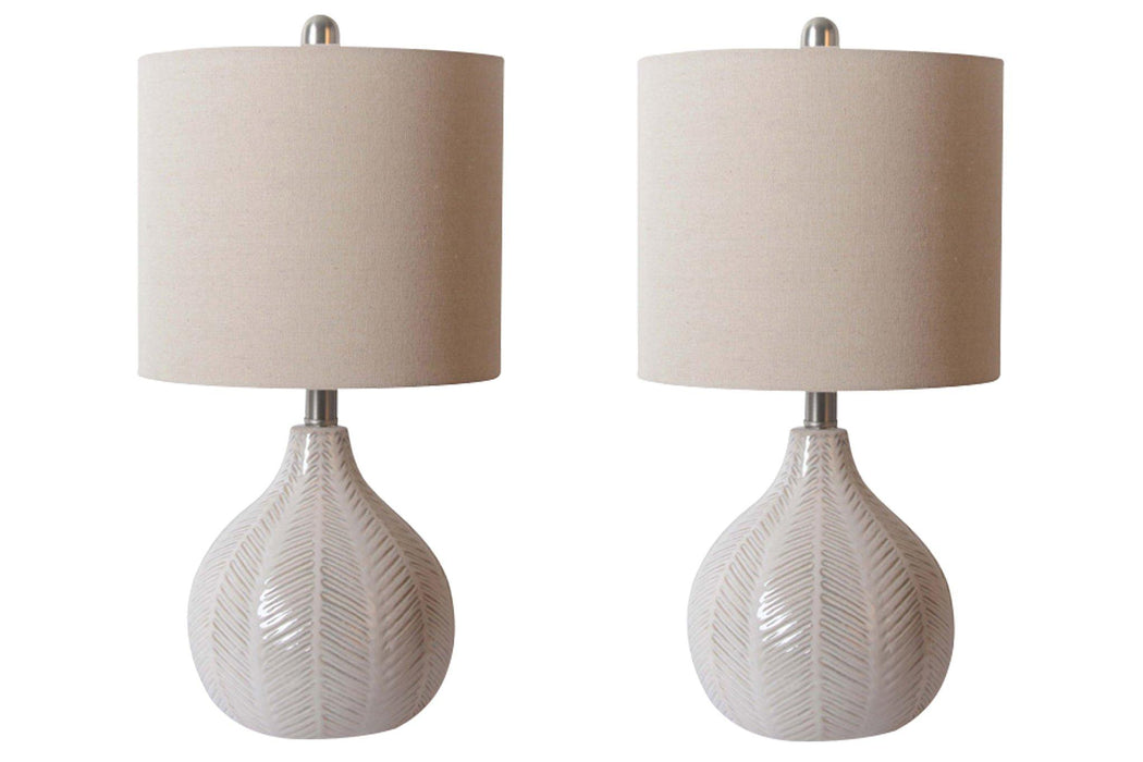 Rainermen Lamp Set - Premium Table Lamp Set from Ashley Furniture - Just $106.36! Shop now at Furniture Wholesale Plus  We are the best furniture store in Nashville, Hendersonville, Goodlettsville, Madison, Antioch, Mount Juliet, Lebanon, Gallatin, Springfield, Murfreesboro, Franklin, Brentwood