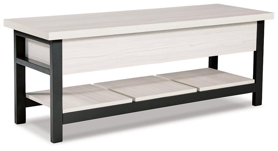 Rhyson Storage Bench - Premium Bench from Ashley Furniture - Just $130.86! Shop now at Furniture Wholesale Plus  We are the best furniture store in Nashville, Hendersonville, Goodlettsville, Madison, Antioch, Mount Juliet, Lebanon, Gallatin, Springfield, Murfreesboro, Franklin, Brentwood