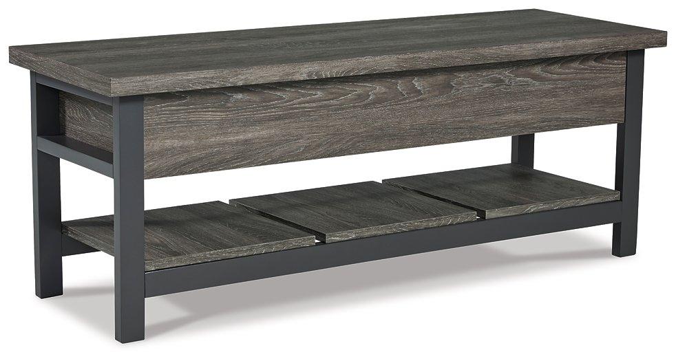 Rhyson Storage Bench - Premium Bench from Ashley Furniture - Just $130.86! Shop now at Furniture Wholesale Plus  We are the best furniture store in Nashville, Hendersonville, Goodlettsville, Madison, Antioch, Mount Juliet, Lebanon, Gallatin, Springfield, Murfreesboro, Franklin, Brentwood