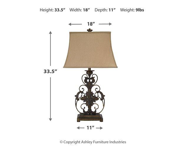 Sallee Table Lamp - Premium Table Lamp from Ashley Furniture - Just $99.08! Shop now at Furniture Wholesale Plus  We are the best furniture store in Nashville, Hendersonville, Goodlettsville, Madison, Antioch, Mount Juliet, Lebanon, Gallatin, Springfield, Murfreesboro, Franklin, Brentwood