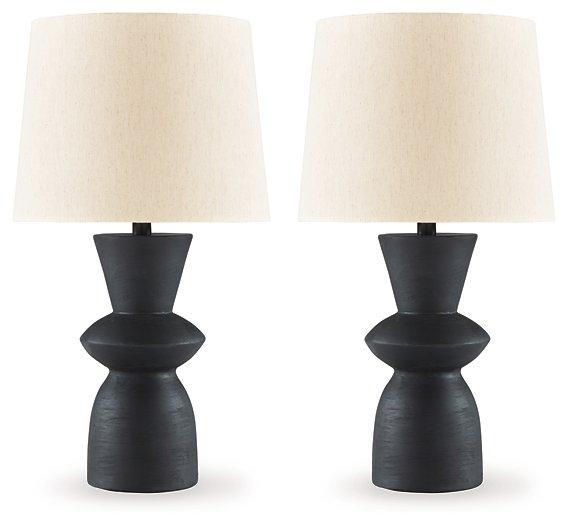 Scarbot Table Lamp (Set of 2) - Premium Table Lamp Pair from Ashley Furniture - Just $107.91! Shop now at Furniture Wholesale Plus  We are the best furniture store in Nashville, Hendersonville, Goodlettsville, Madison, Antioch, Mount Juliet, Lebanon, Gallatin, Springfield, Murfreesboro, Franklin, Brentwood