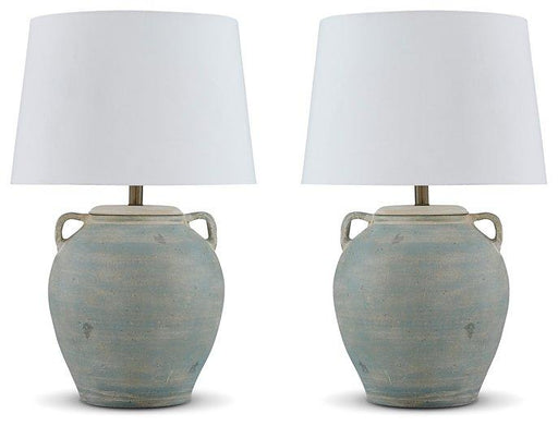 Shawburg Lamp Set - Premium Table Lamp Set from Ashley Furniture - Just $268.78! Shop now at Furniture Wholesale Plus  We are the best furniture store in Nashville, Hendersonville, Goodlettsville, Madison, Antioch, Mount Juliet, Lebanon, Gallatin, Springfield, Murfreesboro, Franklin, Brentwood