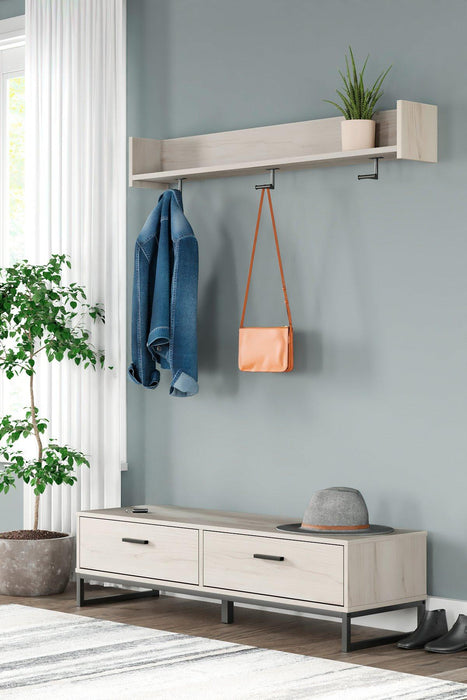 Socalle Bench with Coat Rack - Premium Coat Rack from Ashley Furniture - Just $232.61! Shop now at Furniture Wholesale Plus  We are the best furniture store in Nashville, Hendersonville, Goodlettsville, Madison, Antioch, Mount Juliet, Lebanon, Gallatin, Springfield, Murfreesboro, Franklin, Brentwood