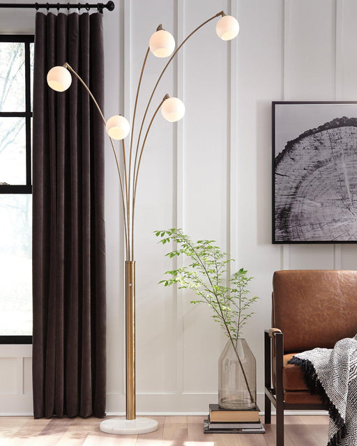 Taliya Arc Lamp - Premium Floor Lamp from Ashley Furniture - Just $252.67! Shop now at Furniture Wholesale Plus  We are the best furniture store in Nashville, Hendersonville, Goodlettsville, Madison, Antioch, Mount Juliet, Lebanon, Gallatin, Springfield, Murfreesboro, Franklin, Brentwood