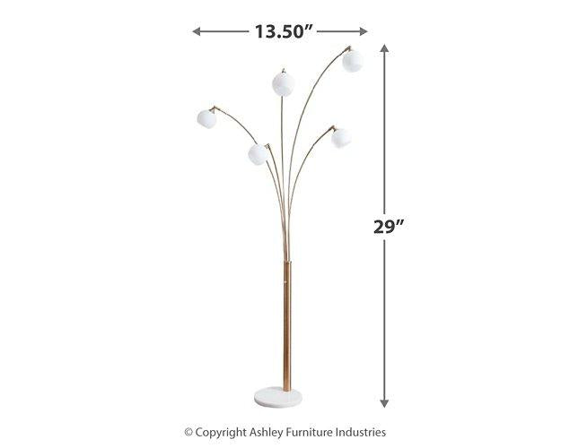 Taliya Arc Lamp - Premium Floor Lamp from Ashley Furniture - Just $252.67! Shop now at Furniture Wholesale Plus  We are the best furniture store in Nashville, Hendersonville, Goodlettsville, Madison, Antioch, Mount Juliet, Lebanon, Gallatin, Springfield, Murfreesboro, Franklin, Brentwood