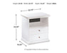 Bostwick Shoals Nightstand - Premium Nightstand from Ashley Furniture - Just $172.95! Shop now at Furniture Wholesale Plus  We are the best furniture store in Nashville, Hendersonville, Goodlettsville, Madison, Antioch, Mount Juliet, Lebanon, Gallatin, Springfield, Murfreesboro, Franklin, Brentwood