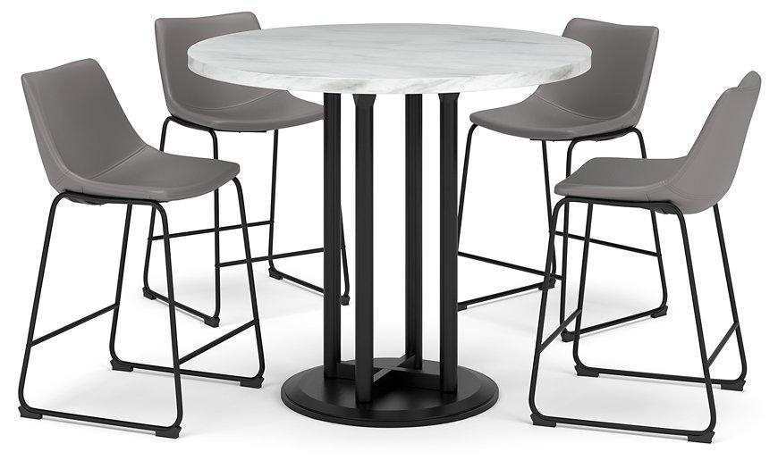 Centiar Counter Height Dining Set - Premium Barstool Set from Ashley Furniture - Just $474.62! Shop now at Furniture Wholesale Plus  We are the best furniture store in Nashville, Hendersonville, Goodlettsville, Madison, Antioch, Mount Juliet, Lebanon, Gallatin, Springfield, Murfreesboro, Franklin, Brentwood